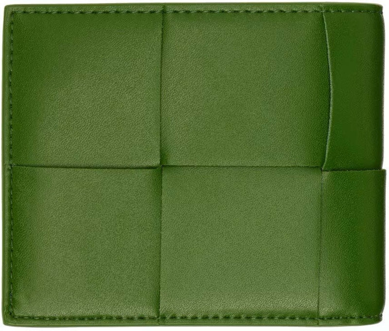 Bottega Veneta Cassette Bi-Fold Wallet Avocado