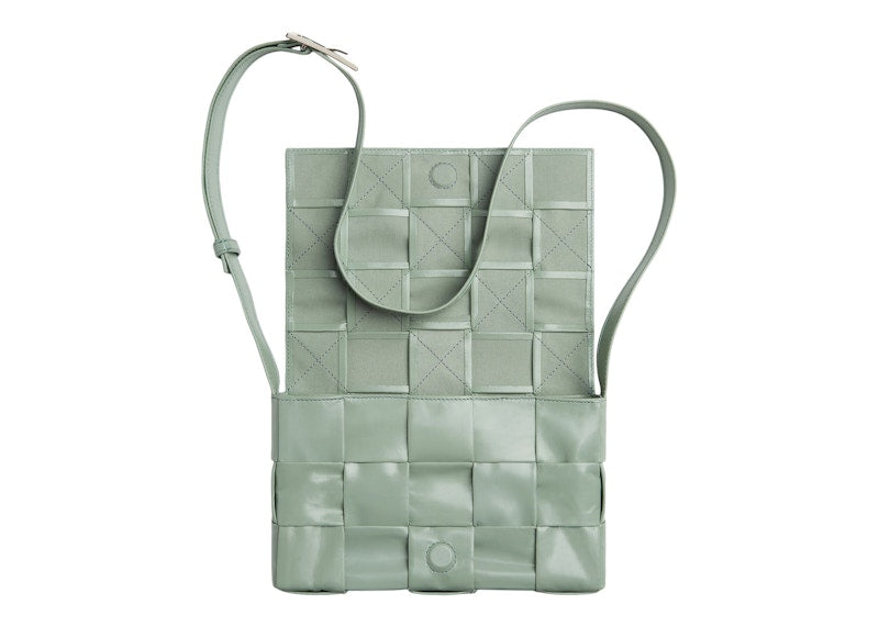 Bottega Veneta Cassette Crossbody Bag Medium Intreccio Sage Green