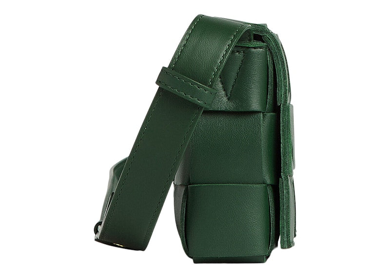 Bottega Veneta Cassette Crossbody Bag Small Intreccio Raintree