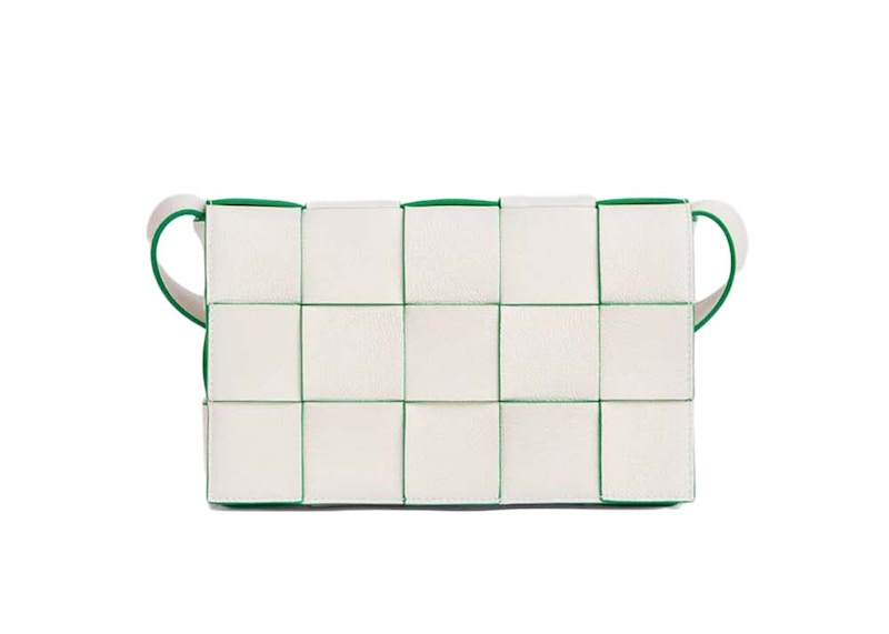 Bottega Veneta Cassette Intrecciato White/Parakeet