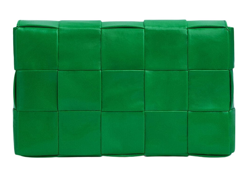 Bottega Veneta Cassette Intreccio Crossbody Bag Parakeet