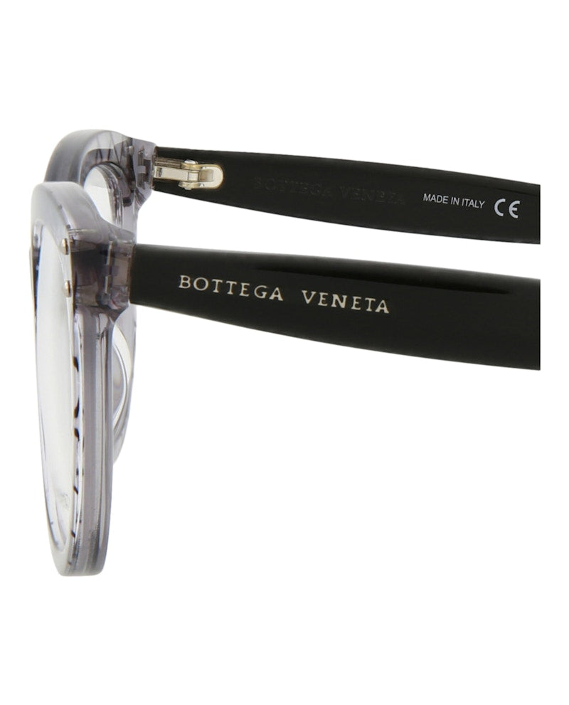 Bottega Veneta Cat Eye-Frame Acetate Optical Frames Grey Black Transparent (BV0235O-30006409-001)