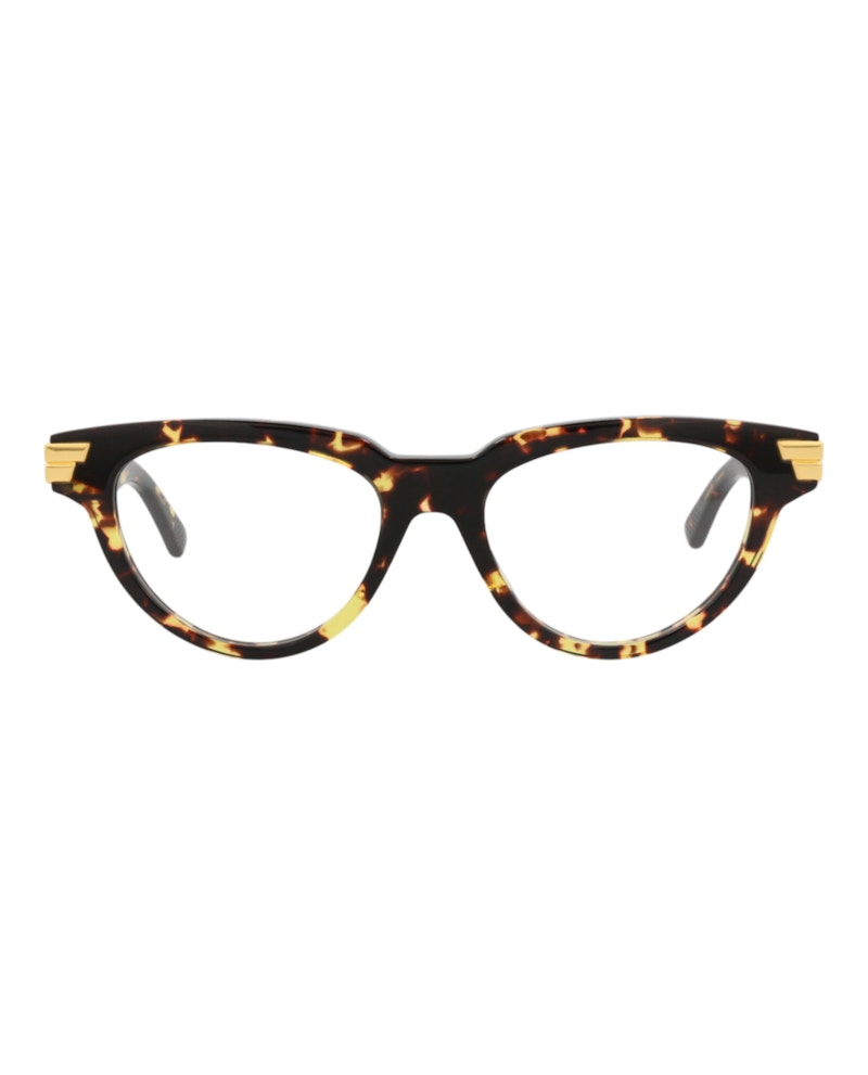 Bottega Veneta Cat Eye-Frame Acetate Optical Frames Havana Havana Transparent (BV1106O-30011030-002)