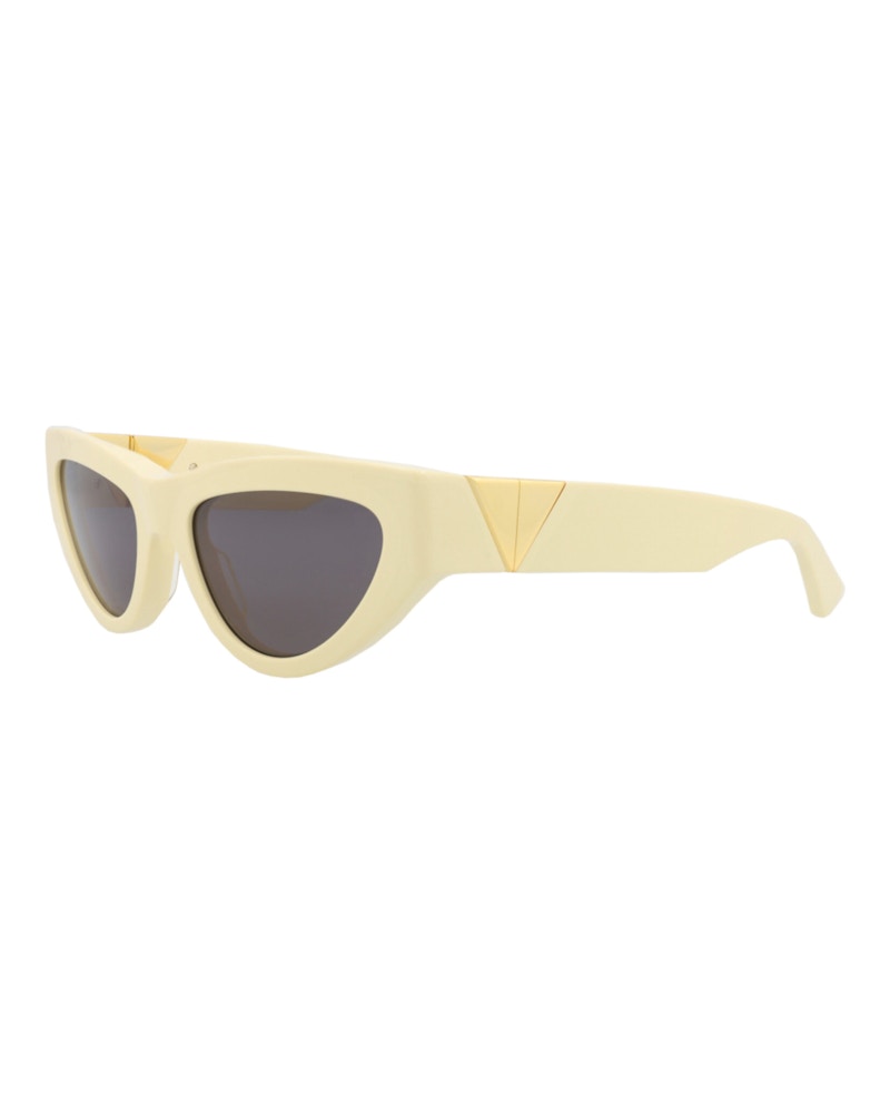 Bottega Veneta Cat Eye-Frame Acetate Sunglasses Yellow Yellow Grey (BV1176S-30013665-004)
