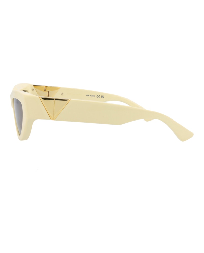 Bottega Veneta Cat Eye-Frame Acetate Sunglasses Yellow Yellow Grey (BV1176S-30013665-004)