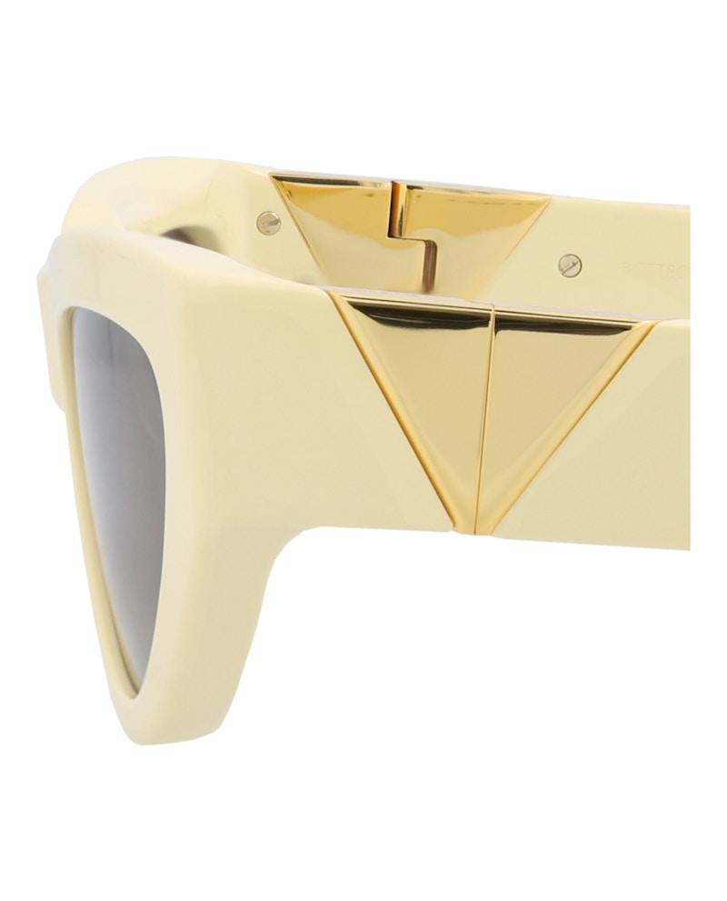 Bottega Veneta Cat Eye-Frame Acetate Sunglasses Yellow Yellow Grey (BV1176S-30013665-004)