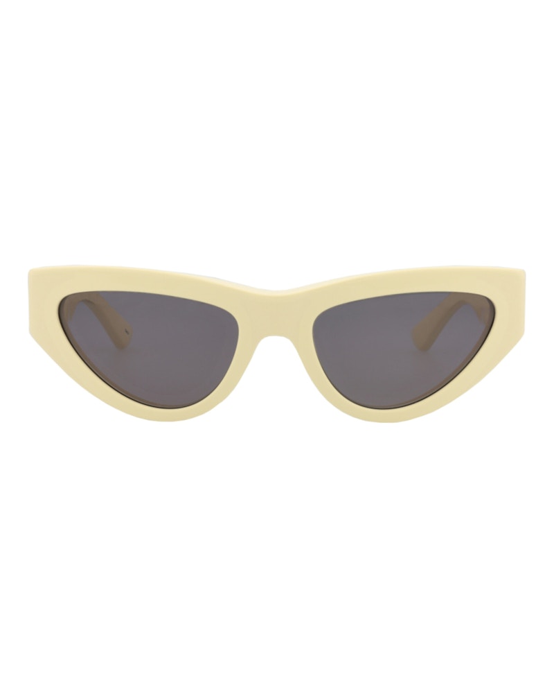 Bottega Veneta Cat Eye-Frame Acetate Sunglasses Yellow Yellow Grey (BV1176S-30013665-004)