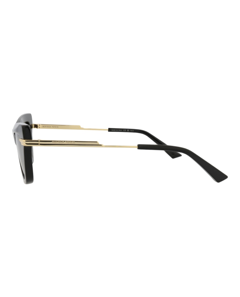 Bottega Veneta Cat Eye-Frame Recycled Acetate Sunglasses Black Gold Grey (BV1241S-30014294-001)