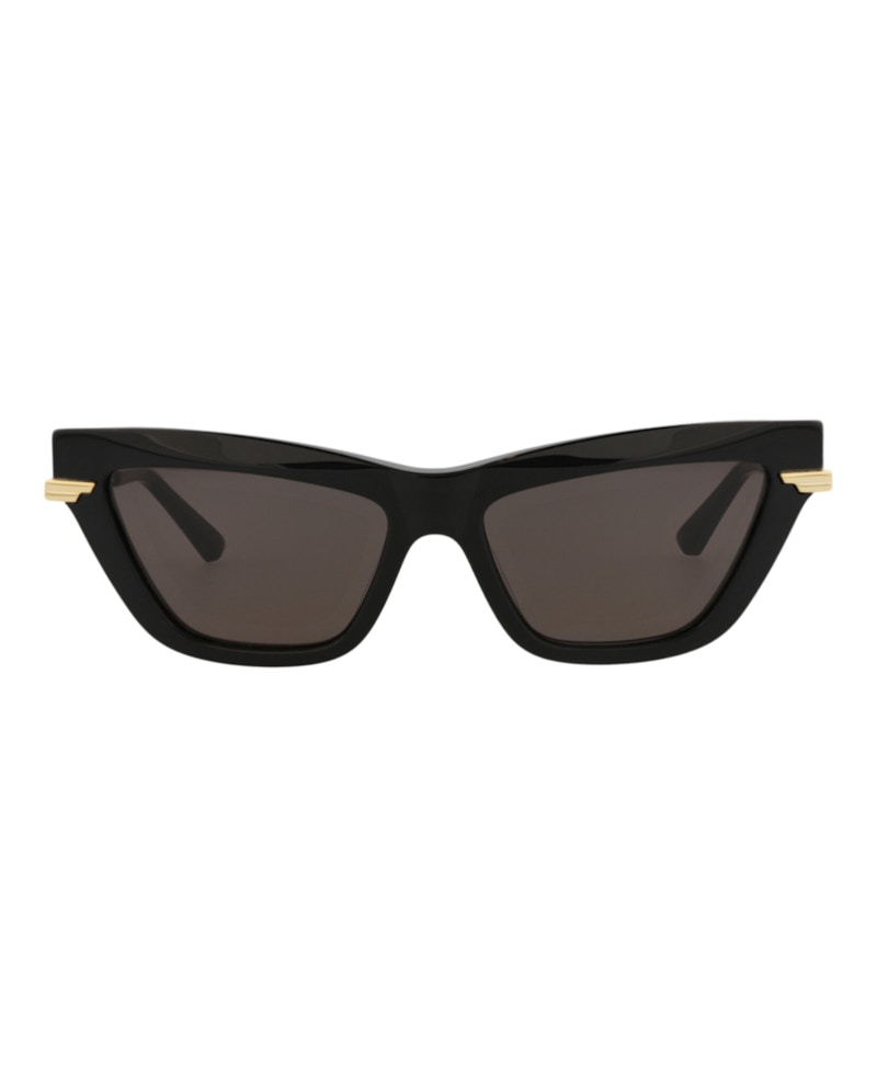 Bottega Veneta Cat Eye-Frame Recycled Acetate Sunglasses Black Gold Grey (BV1241S-30014294-001)