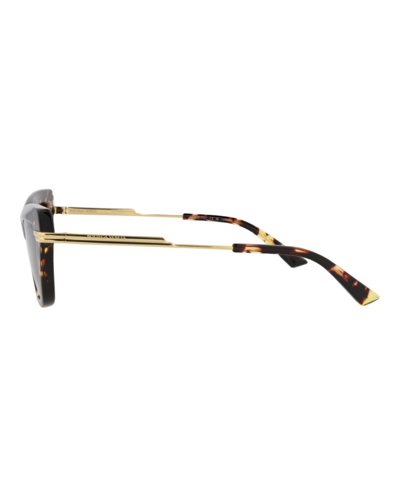 Bottega Veneta Cat Eye-Frame Recycled Acetate Sunglasses Havana Gold Brown (BV1241S-30014294-002)