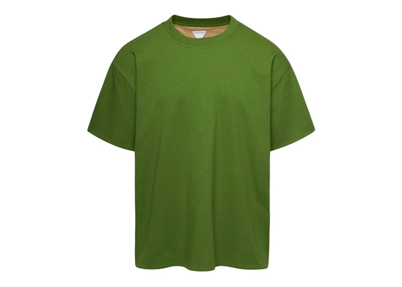 Bottega Veneta Double Layered Cotton Jersey Relaxed Fit T-shirt Jalapeno/Sesame