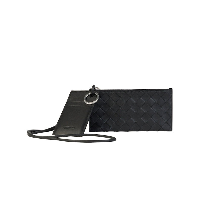 Bottega Veneta Double Pouch Crossbody Black