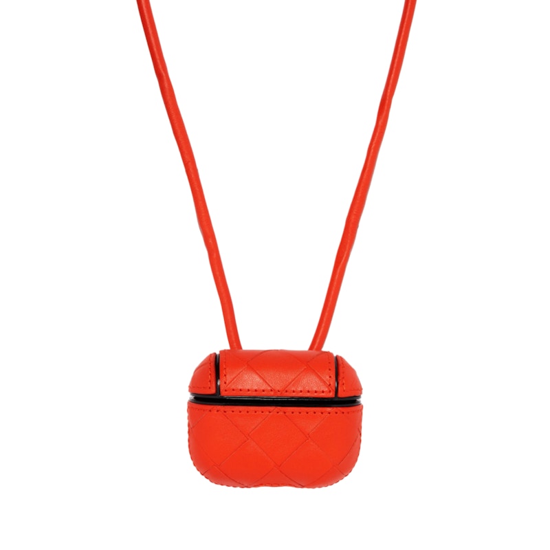 Bottega Veneta Intrecciato AirPods Pro Case Orange