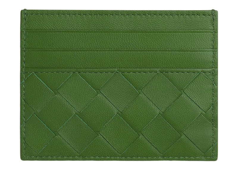 Bottega Veneta Intrecciato Card Holder Avocado
