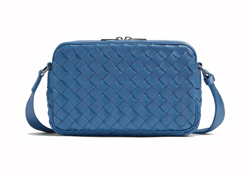Bottega Veneta Intrecciato Leather Crossbody Surf