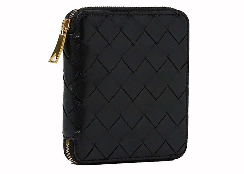 Bottega Veneta Intrecciato Leather Wallet Black