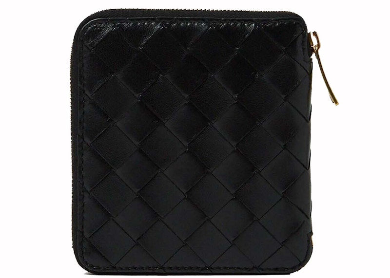 Bottega Veneta Intrecciato Leather Wallet Black