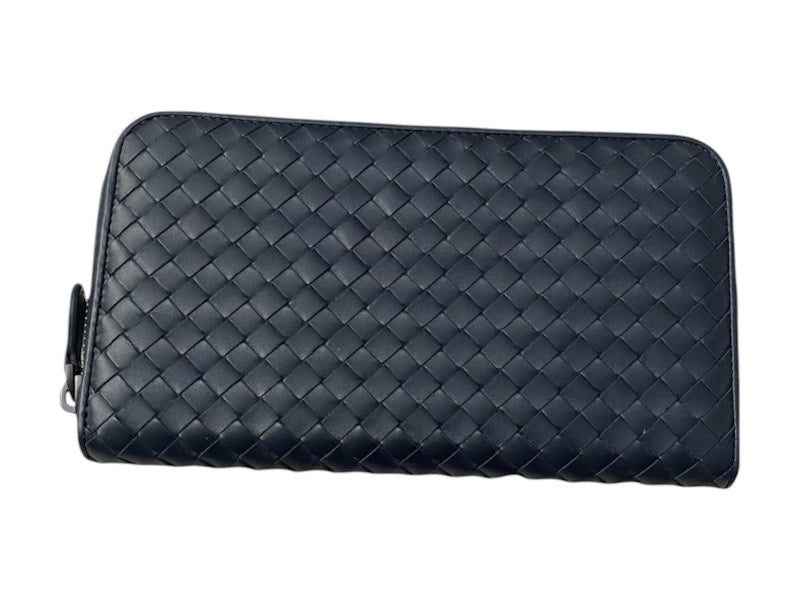 Bottega Veneta Intrecciato Leather Wallet Blue