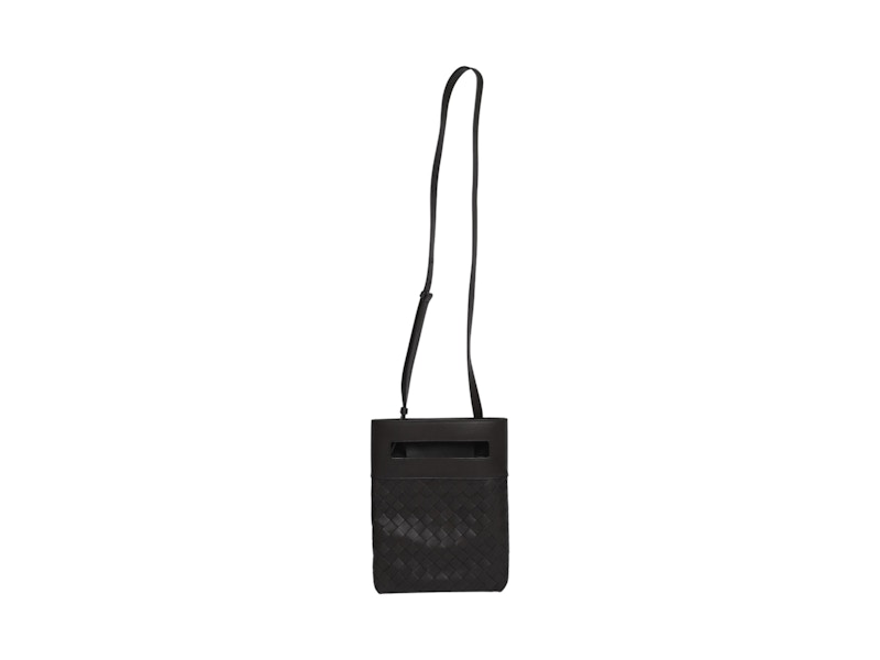 Bottega Veneta Intrecciato Small Leather Crossbody Bag Brown