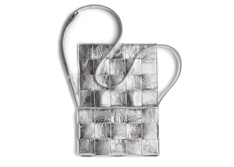 Bottega Veneta Intreccio Cassette Silver