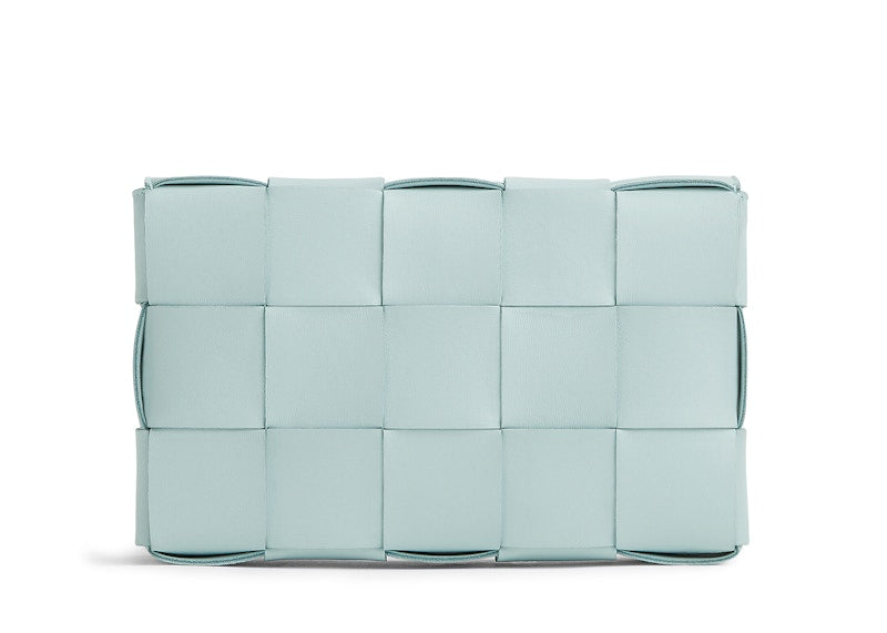 Bottega Veneta Intreccio Cassette Teal Washed