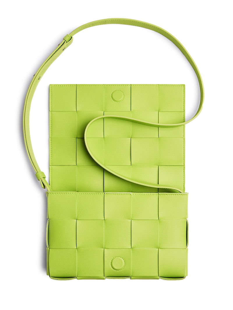 Bottega Veneta Intreccio Weave Cassette Acid Kiwi
