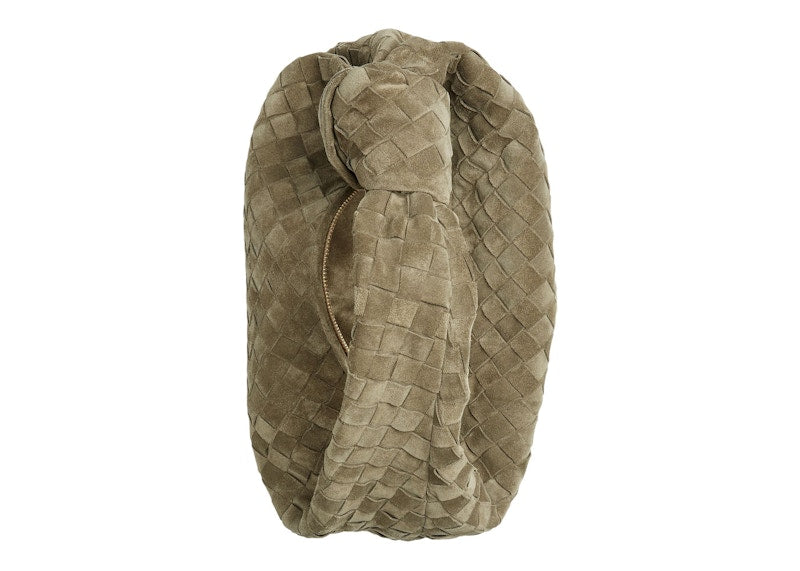Bottega Veneta Jodie Shoulder Bag Teen Intrecciato Taupe
