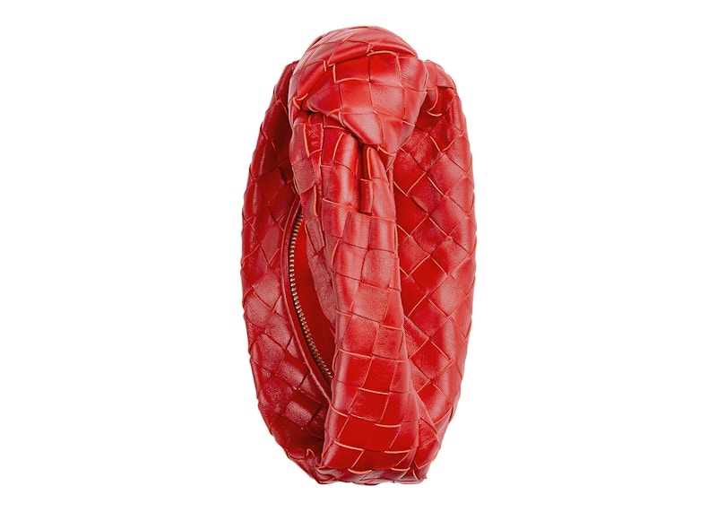Bottega Veneta Jodie Top Handle Bag Mini Intrecciato Redstone