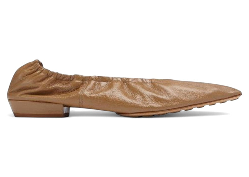 Bottega Veneta Leather Ballerinas Brown (Women's)
