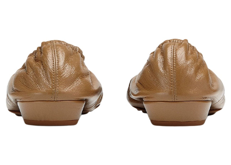 Bottega Veneta Leather Ballet Flat Almond (Women's)