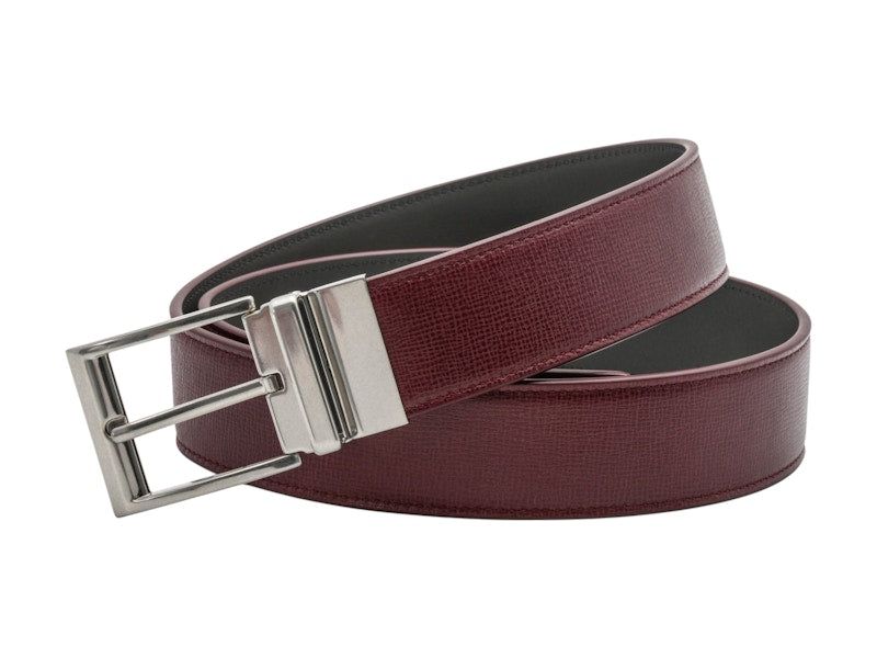 Bottega Veneta Leather Belt Burgundy