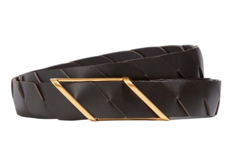 Bottega Veneta Leather Belt Burgundy