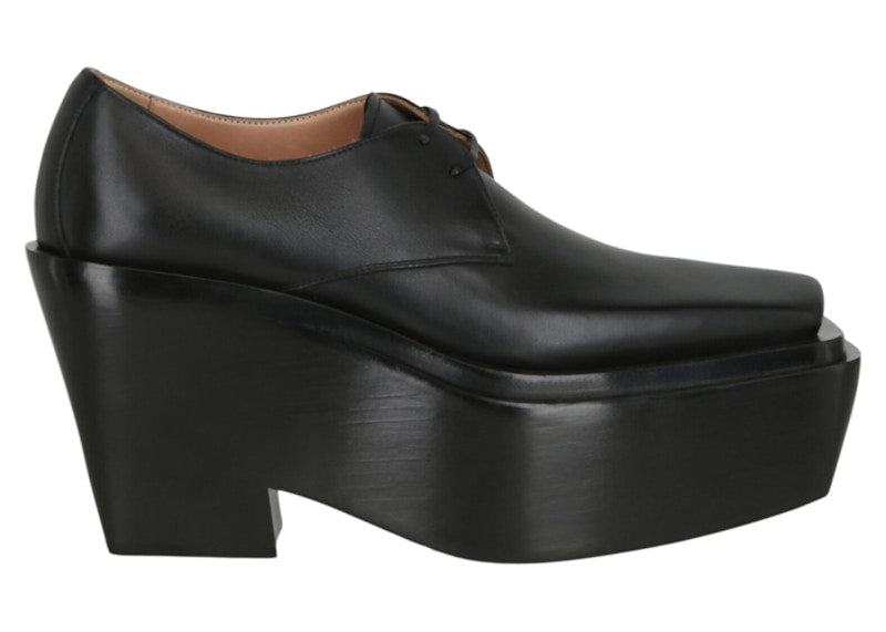 Bottega Veneta Leather Platform Dress Shoes Black