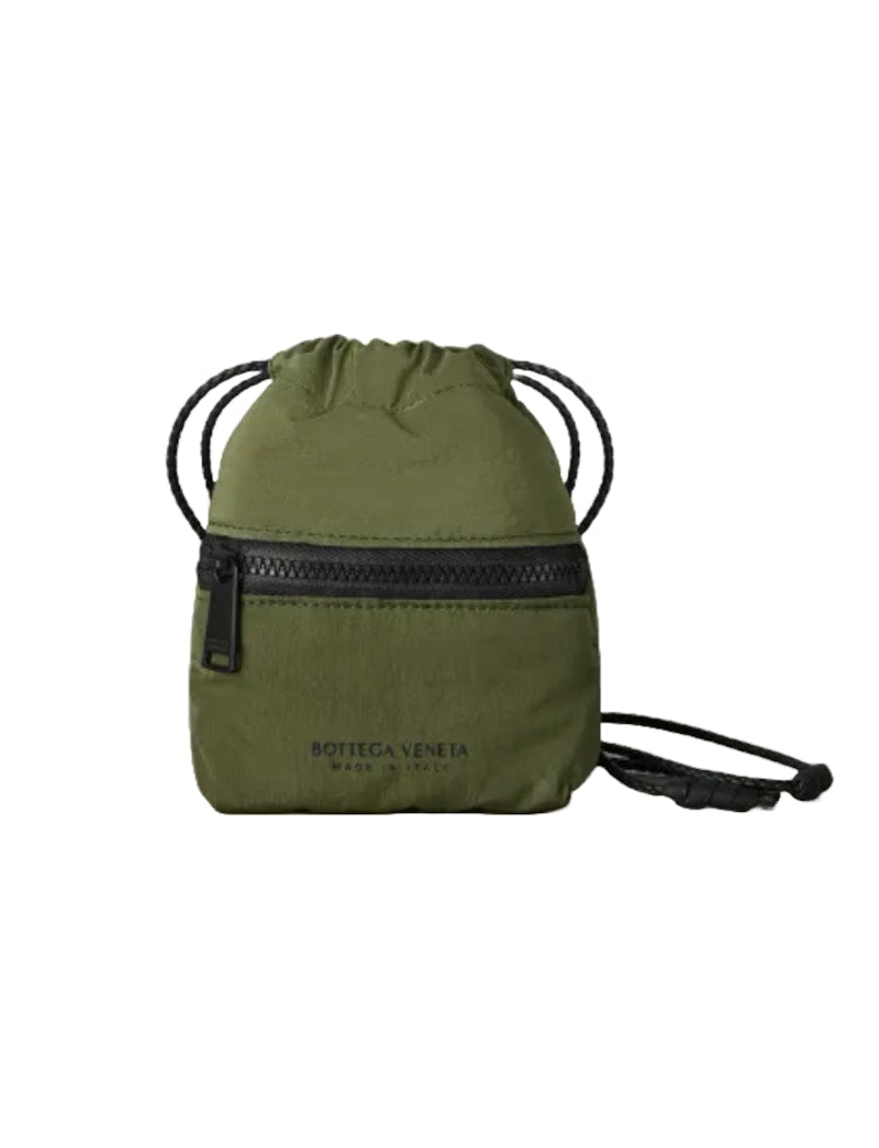 Bottega Veneta Lightweight Paper Nylon Multifunctional Storage Bag Green