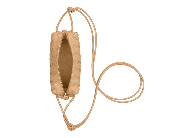 Bottega Veneta Loop Intrecciato Camera Bag Mini Almond