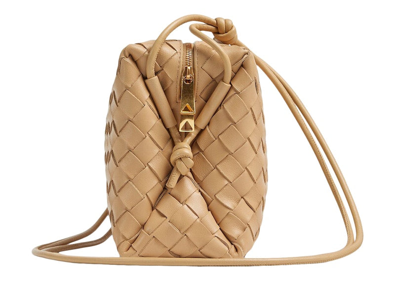 Bottega Veneta Loop Intrecciato Camera Bag Small Almond