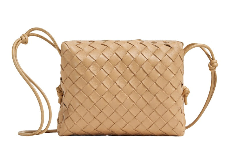Bottega Veneta Loop Intrecciato Camera Bag Small Almond