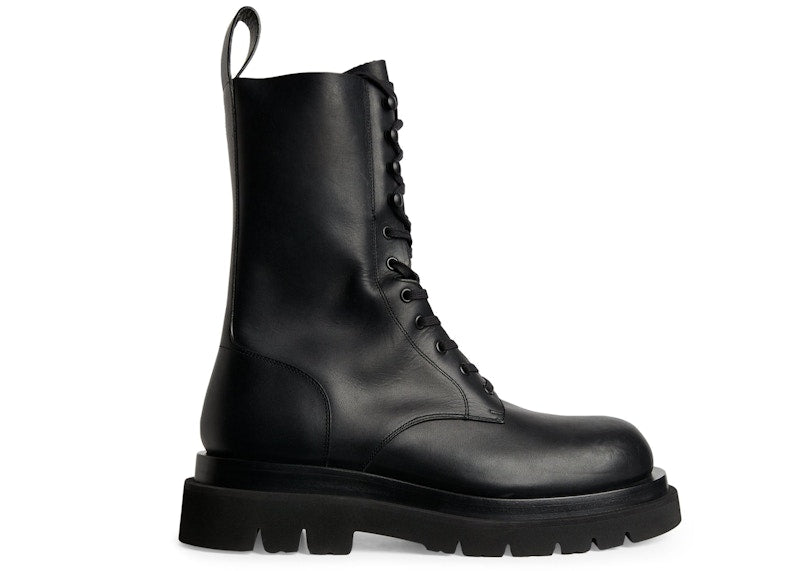 Bottega Veneta Lug Lace Boot Black