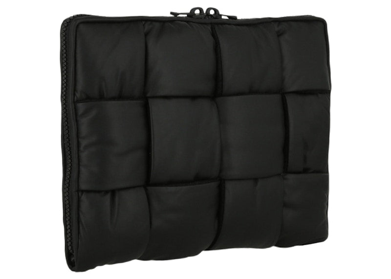 Bottega Veneta Maxi Intrecciato Puffer Laptop Pouch Black/Multi