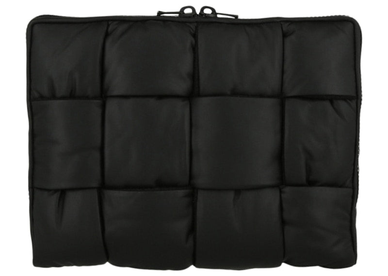 Bottega Veneta Maxi Intrecciato Puffer Laptop Pouch Black/Multi