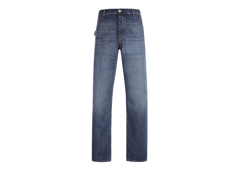 Bottega Veneta Medium Washed Straight Denim Jeans Original Medium Wash Indigo