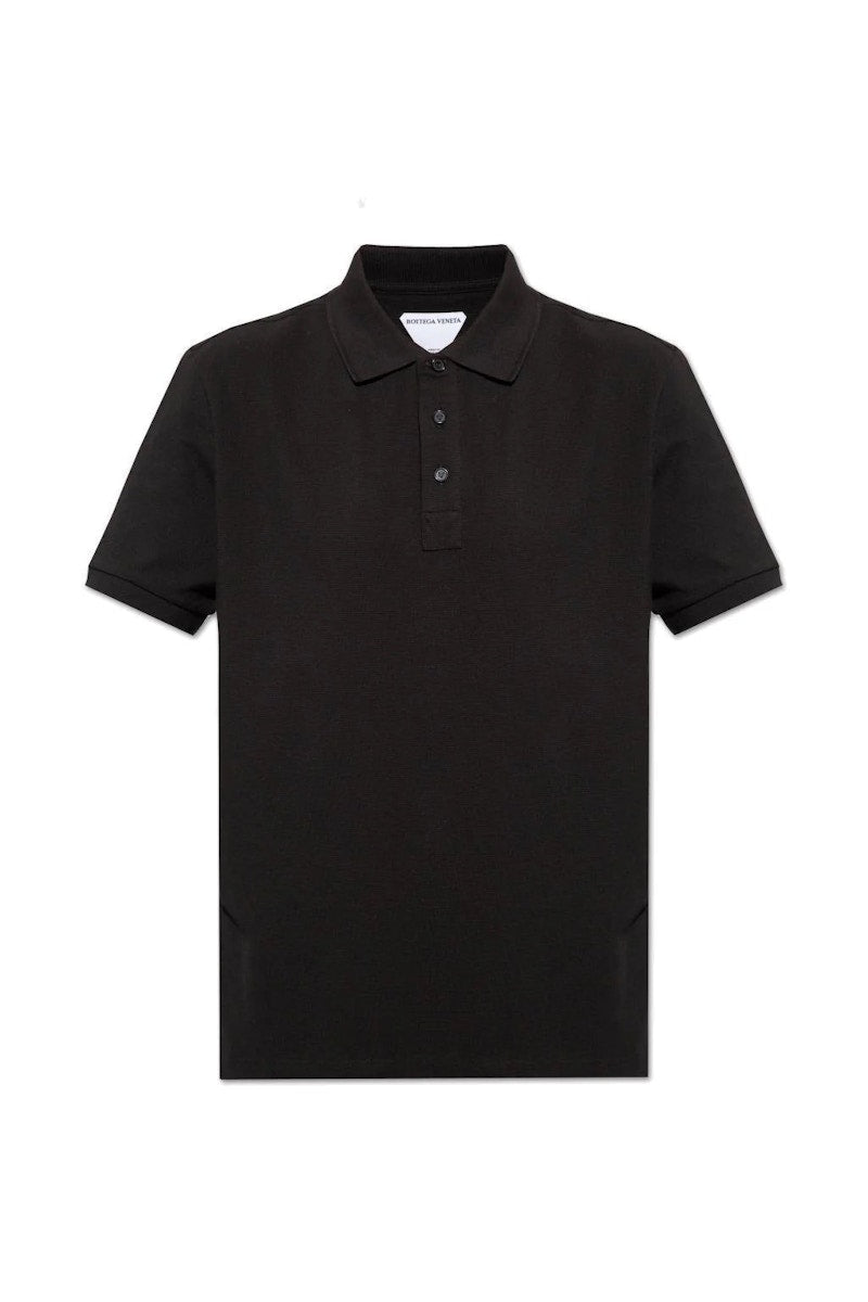 Bottega Veneta Mens Polo Black