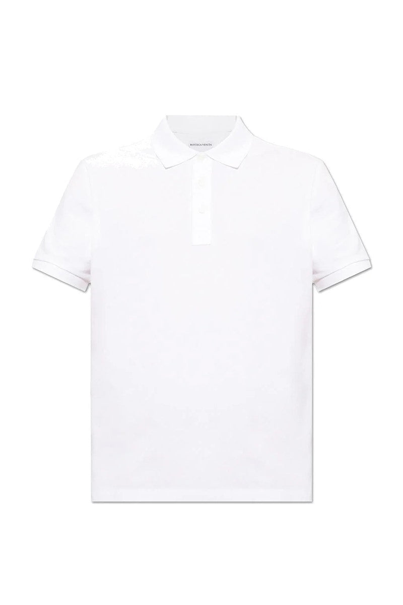 Bottega Veneta Mens Polo White