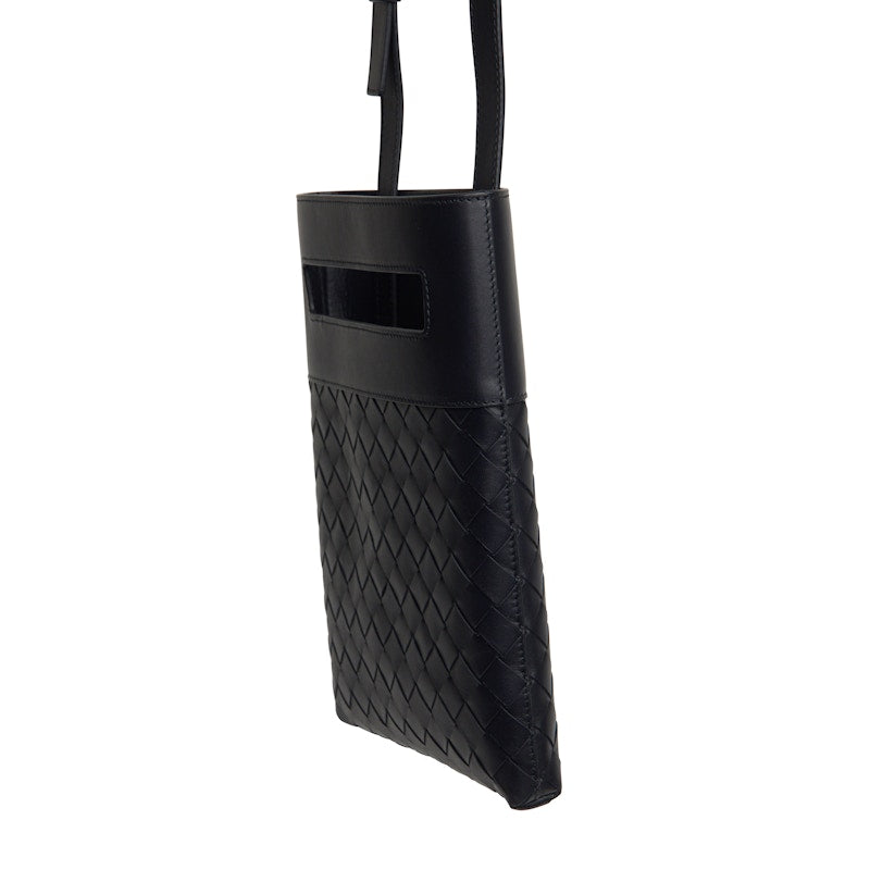 Bottega Veneta Mesh Crossbody Blue