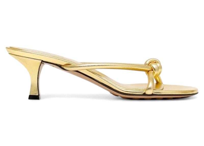 Bottega Veneta Metallic Blink Mule Sandal Gold (Women's)