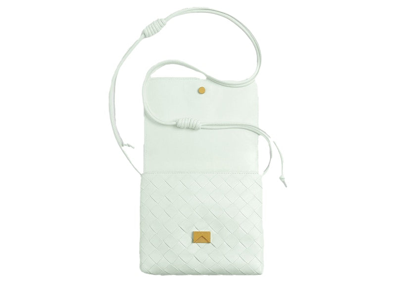 Bottega Veneta Mini Cross-Body Bag Intreccio Glacier