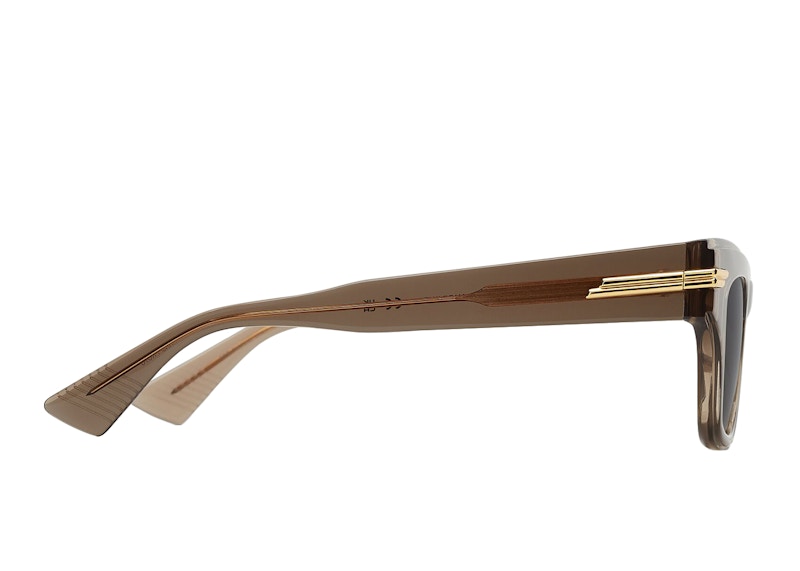Bottega Veneta Mitre Square Sunglasses Brown/Brown (669573V2Q301033)