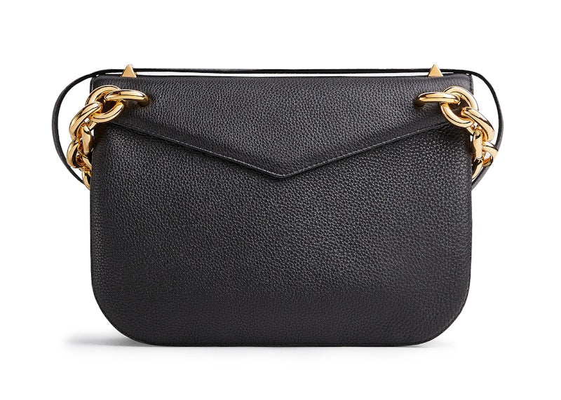 Bottega Veneta Mount Medium Black Grained Leather