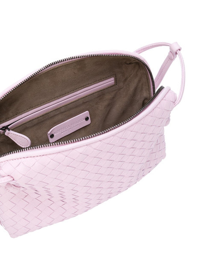 Bottega Veneta Nodini Crossbody Nappa Intrecciato Lambskin Small Dragee