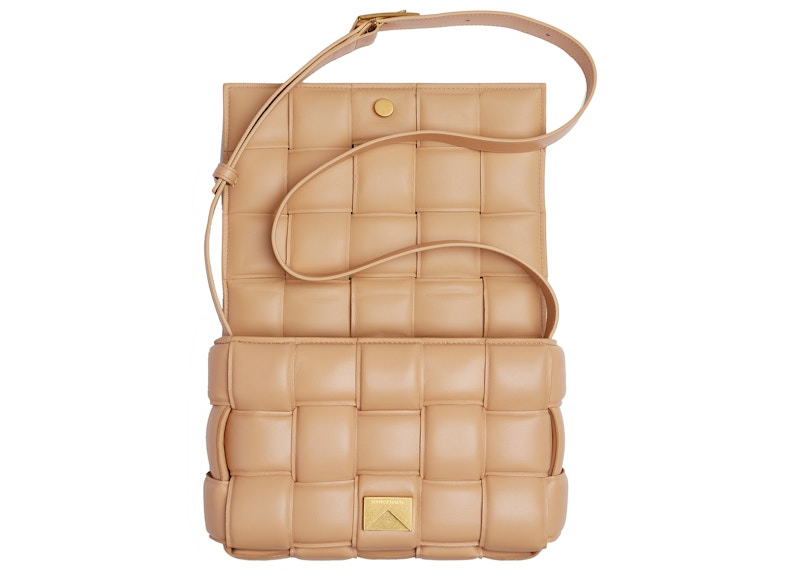 Bottega Veneta Padded Cassette Intrecciato Almond